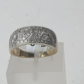 LADIES 9CT DIAMOND RING 4.8GMS Ring Size O / 7.5 US